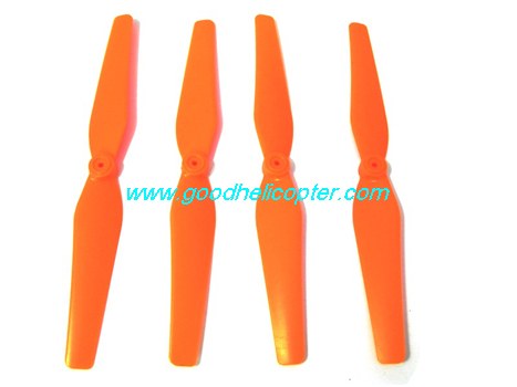 SYMA-X8HC-X8HW-X8HG Quad Copter parts Main Blades propellers (orange color) - Click Image to Close